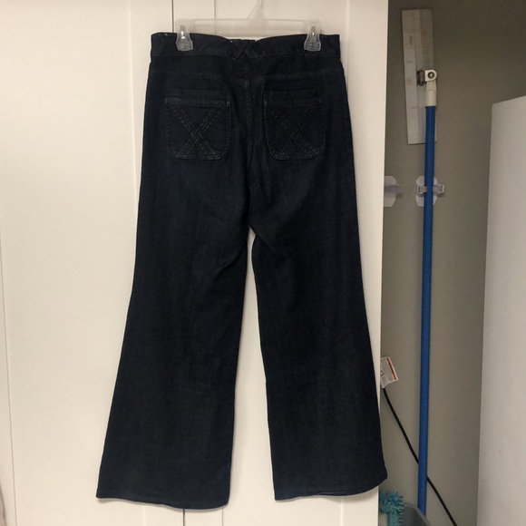 Massimmo premium wide leg denim dark wash jeans - Picture 2 of 11